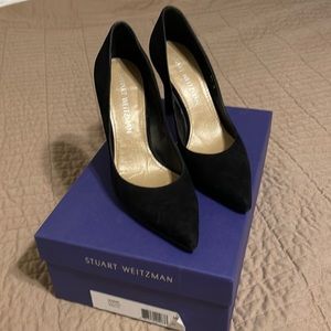 Stuart Weitzman black suede pumps size 6.5M, style Legend.